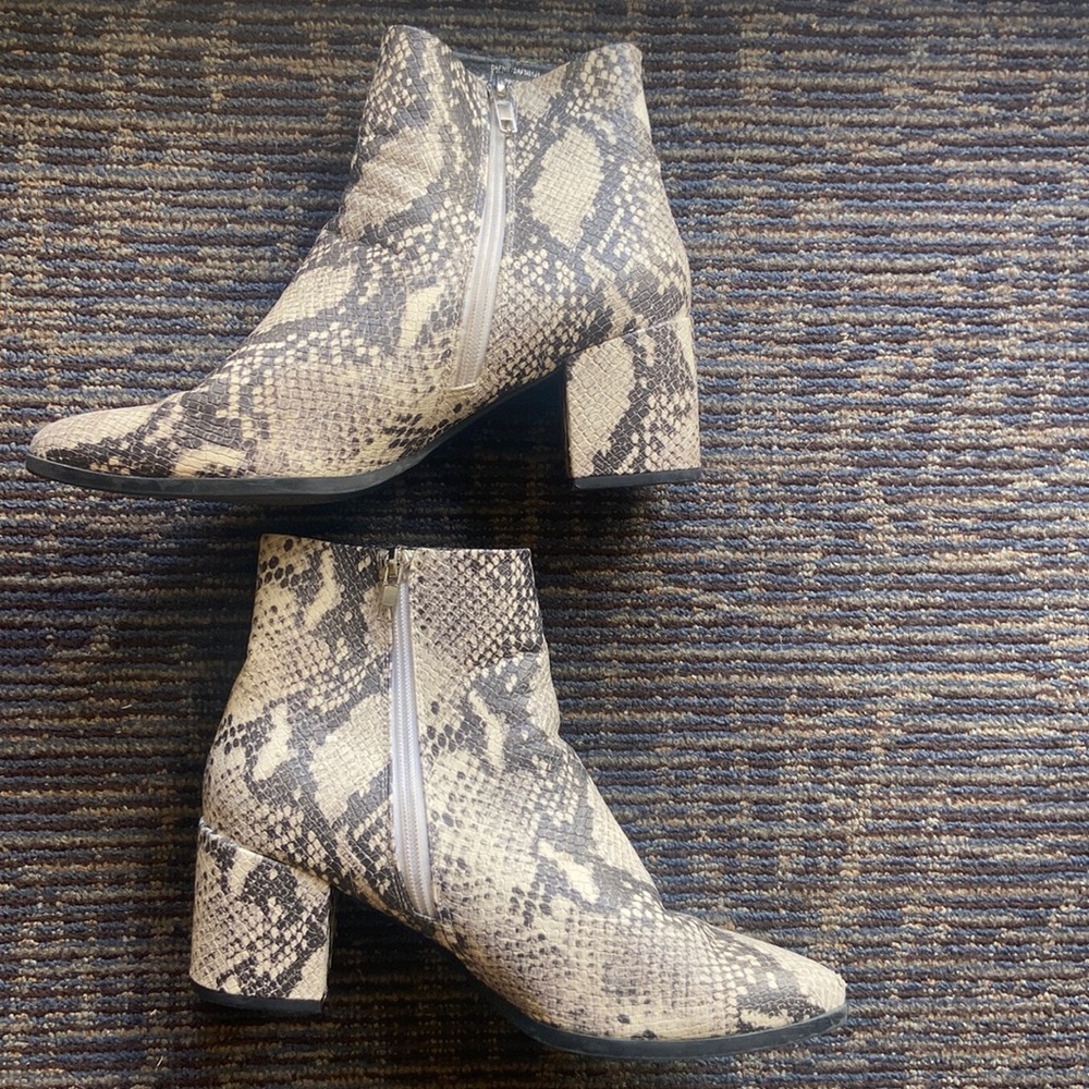 Steven Madden Snakeskin Booties